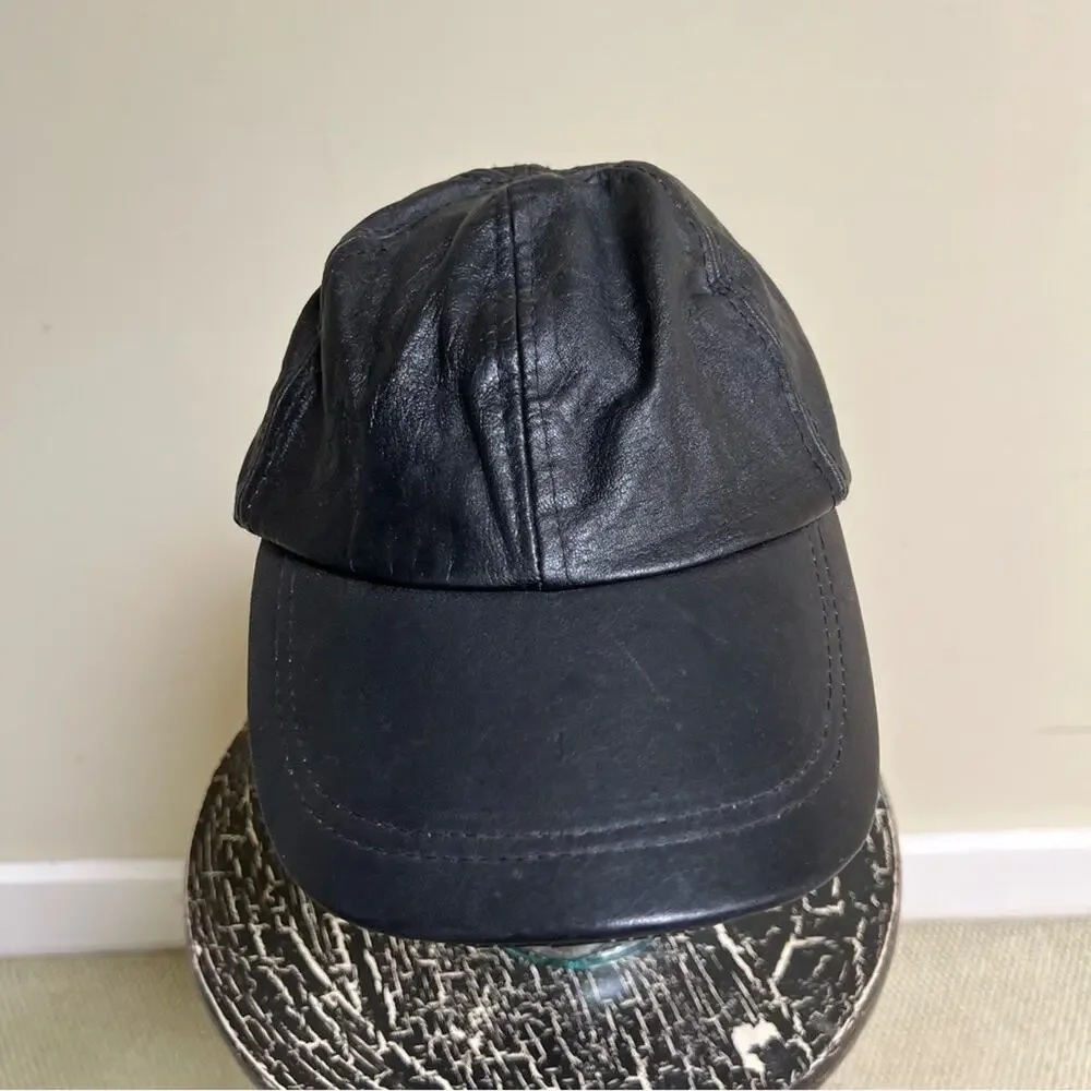 Leather Baseball Hat